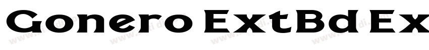 Gonero ExtBd ExtExp字体转换
